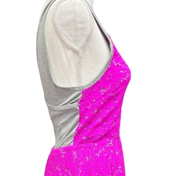 Trina Turk Crestline Lace & Jersey Fit & Flare Mini Dress Size Small - Picture 12 of 12